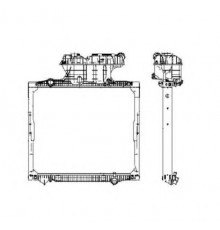 Радіатор охолодження MAN TGA (вир-во NRF)