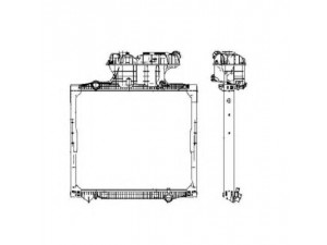 Радіатор охолодження MAN TGA (вир-во NRF)