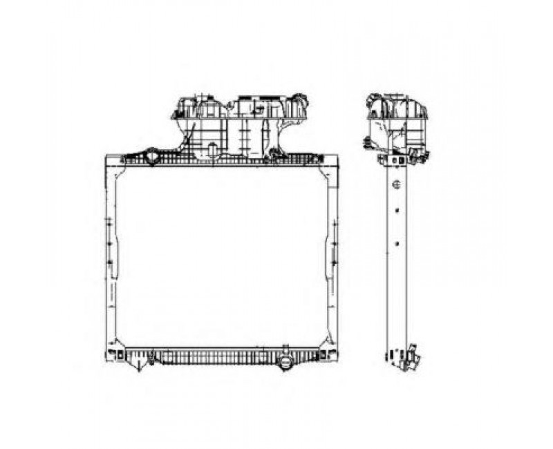 Радіатор охолодження MAN TGA (вир-во NRF)