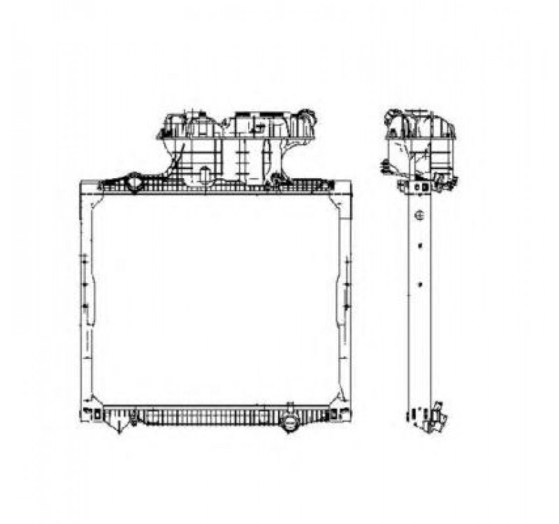 Радіатор охолодження MAN TGA (вир-во NRF)