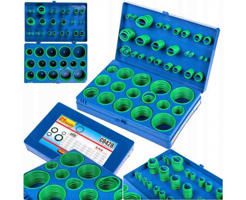 Набір ущільнювальних кілець Ø3.15-Ø50.00мм 419мм (у кейсі)