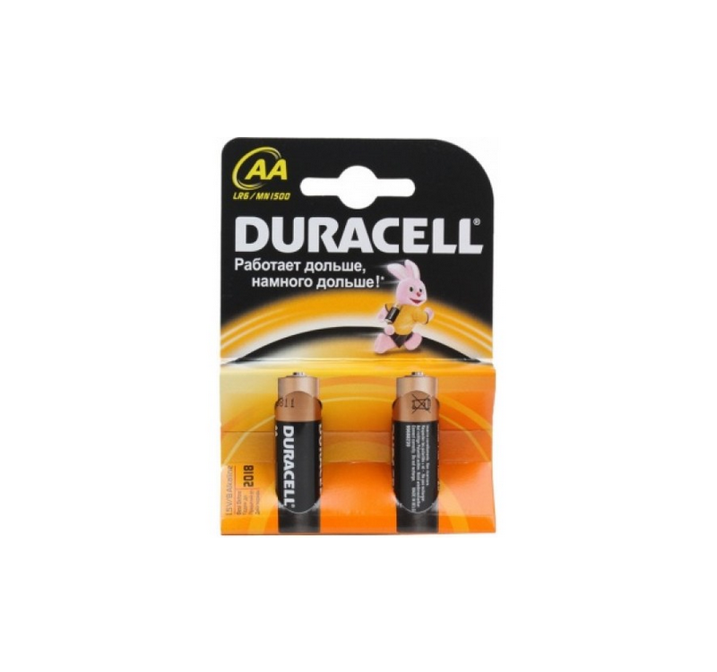 Батарейки Duracell LR6 AA пальчикова (у блістері)