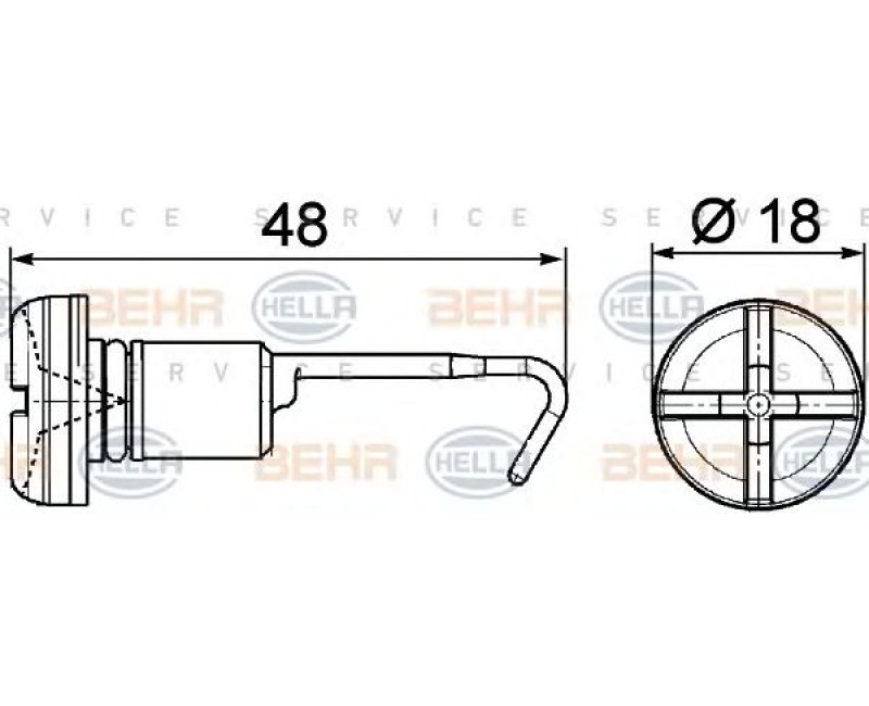 Болт-пробка радіатора RVI