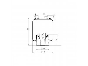 Пневморесора зі стаканом (пластик) (вир-во SAMPA)