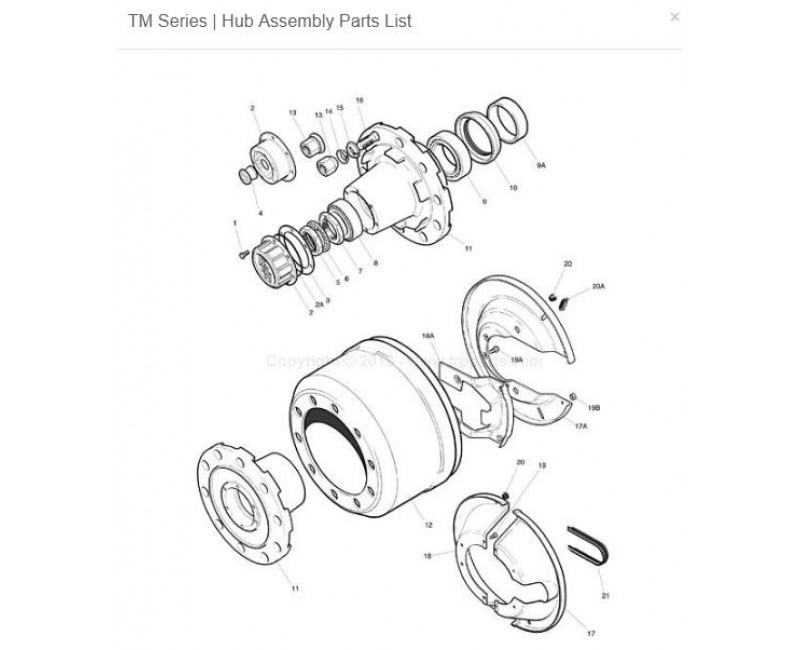 Ступиця ROR тип TM 17.5-19.5 (10 шпильок) 14203219