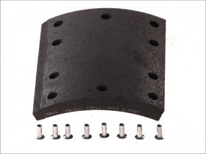 Накладки барабанних гальмівних колодок 19908 19909 ROR TL1800 (вир-во ROULUNDS)