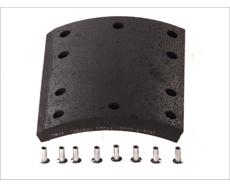 Накладки барабанних гальмівних колодок 19908 19909 ROR TL1800 (вир-во ROULUNDS)