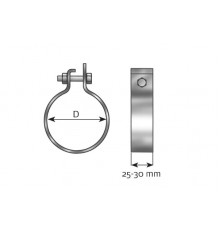 Хомут D 110,5 MM (вир-во Dinex)