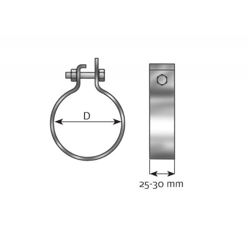 Хомут D 110,5 MM (вир-во Dinex)