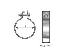 Хомут D 104,5 MM (вир-во Dinex)