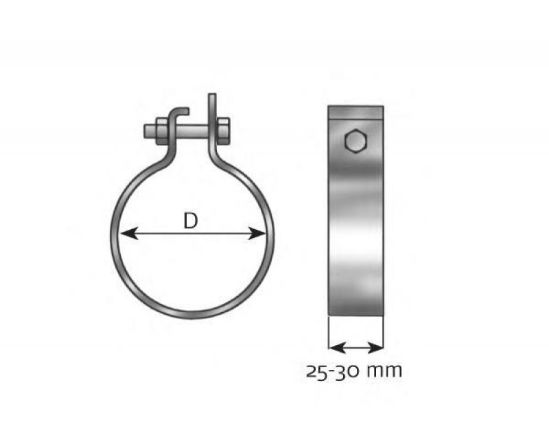Хомут D 104,5 MM (вир-во Dinex)