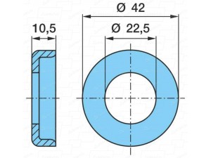 Шайба D=31х57х6 пальця ресори (вир-во BPW)