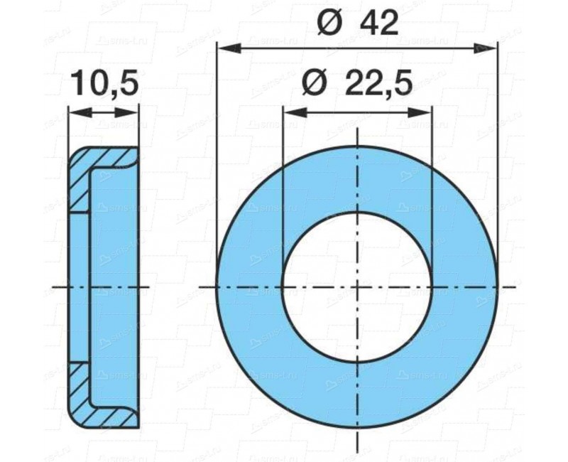 Шайба D=31х57х6 пальця ресори (вир-во BPW)