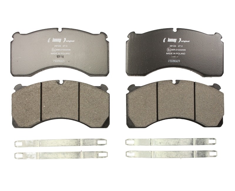 Колодка гальм. диск. (компл. на вісь) ROR DX195 (вир-во Lumag)