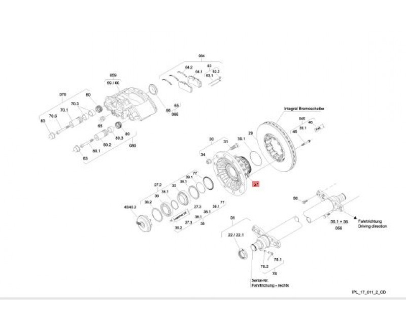 Ступиця SAF Integral 9019-9022 WI, KI, d=82, 3307304552