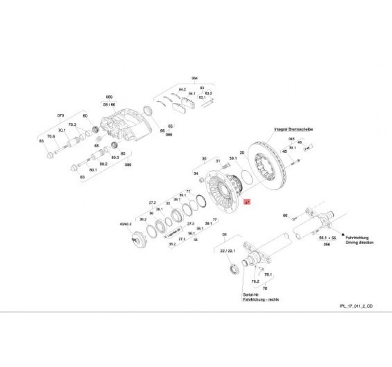 Ступица SAF Integral 9019-9022 WI, KI, d=82, 3307304552