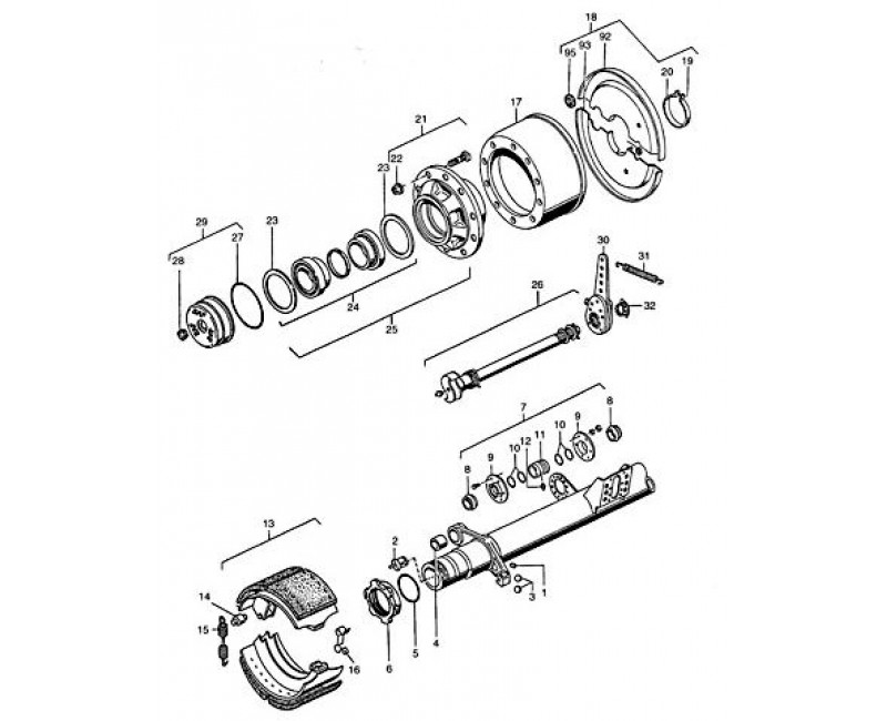 Ступиця SAF 22.5 (велика кришка) SKRS 9037 10 шпильок