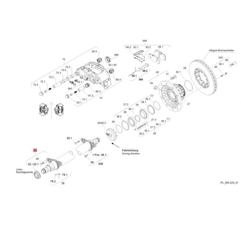 Ступиця SAF BI9 19/22 WIKI, d=88 SAF 3454112500, 3454112570, 3307304502, 03307308400, 33073045002