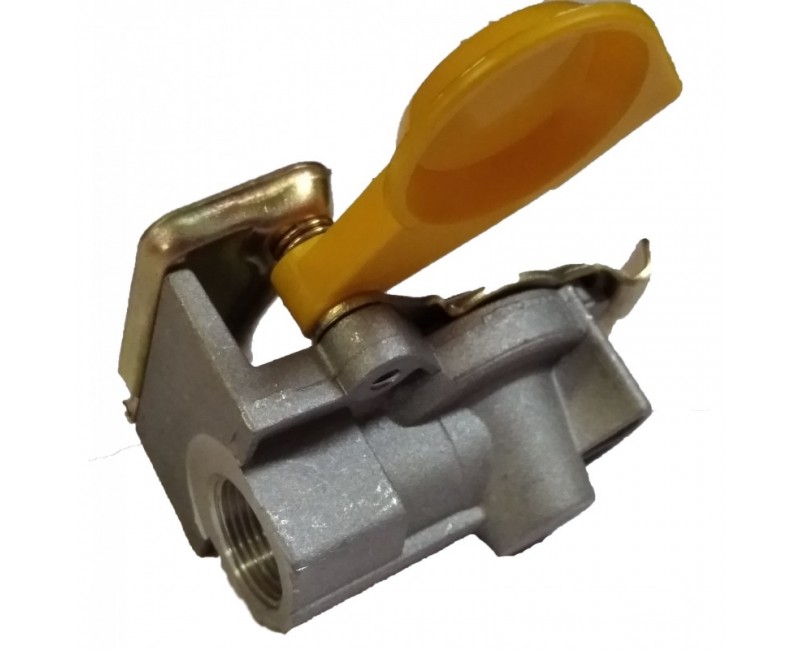 Пневмороз'ємник жовтий M22x1.5 З КЛАПАНОМ (вир-во RIDER)