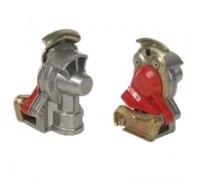 Пневморазъемник красный M22x1.5  С КЛАПАНОМ (пр-во RIDER)