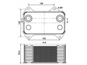 Радіатор масляний DAF CF 85, XF 95 (теплообмінник) (вир-во NRF)