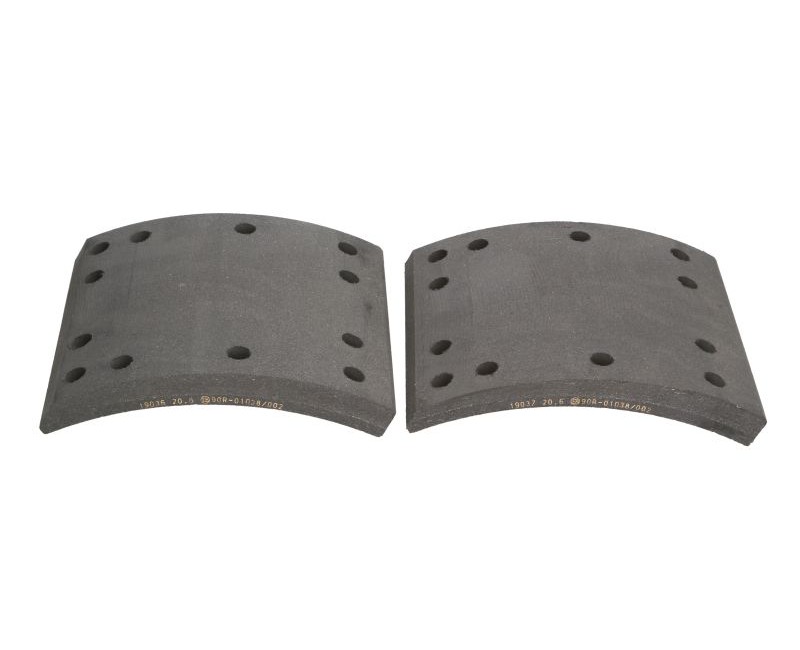 Накладки гальм. (компл. на вісь) 419х178 (Відп.6,35мм) 2-й рем. ROR TA,TC,TM, FRUEHAUF (вир-во Lumag)