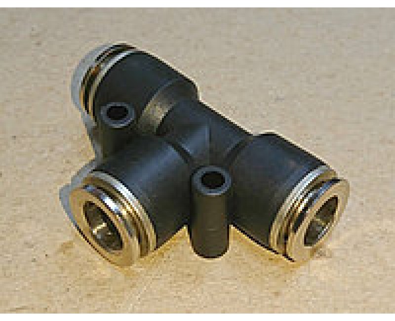 З'єднувач аварійний трійник 12х12х12 (пластик/метал) (RIDER)