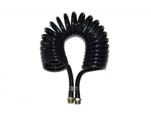 Шланг кручений Повітря M22 (чорний с черв. накінечник) (вир-во RIDER)