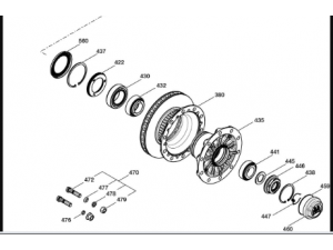Ступиця BPW ECO Plus 3 висока (під болт) 03.272.43.28.0, 01.272.43.28.0, 03.272.43.53.0