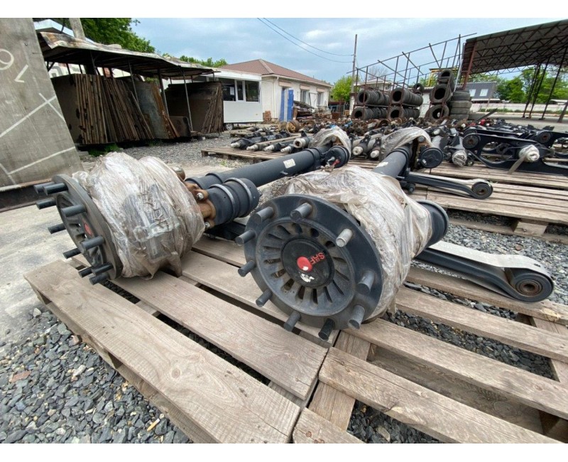 Вісь SAF Нова тип BI9-22S01 на напівресорі (довжина 2220, кріплення супорта 1800, колія 1200)