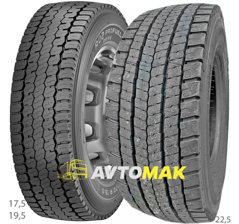 Pirelli R02 ProFuel Drive (ведущая) 245/70 R17.5 136/134M PR16