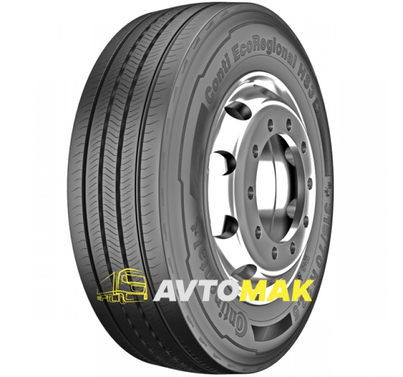 Continental EcoRegional HS3+ (рулевая) 315/70 R22.5 156/150L PR20 Continental EcoRegional HS3+ (рулевая) 315/70 R22.5 156/150L PR20